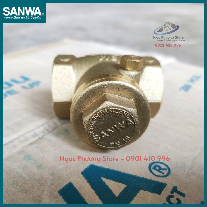 Van 1 chiều lá lật bằng đồng, hàng chính hãng nhập khẩu - Ren 21mm, ren 27mm, ren 34mm