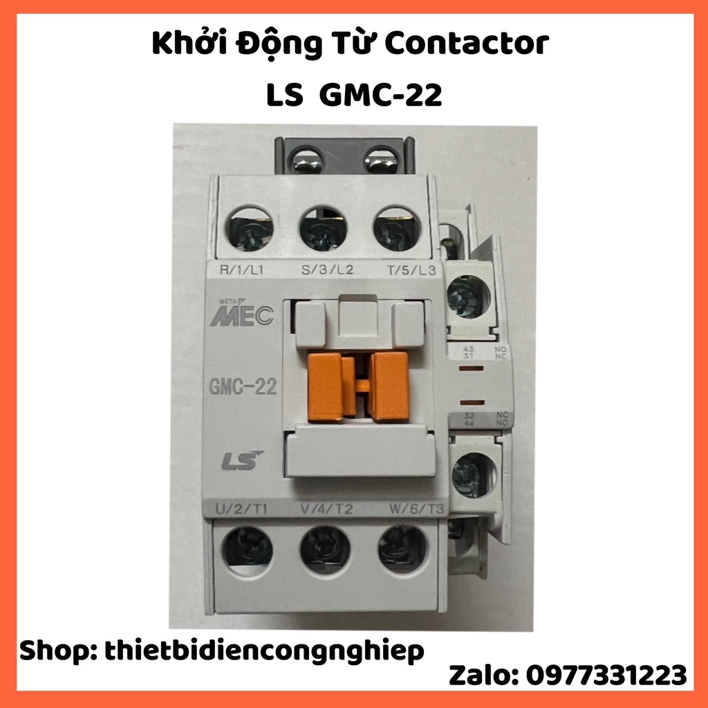Khởi Động Từ Contactor LS MC-22b GMC-22 3P Điện Áp 220V, 380V