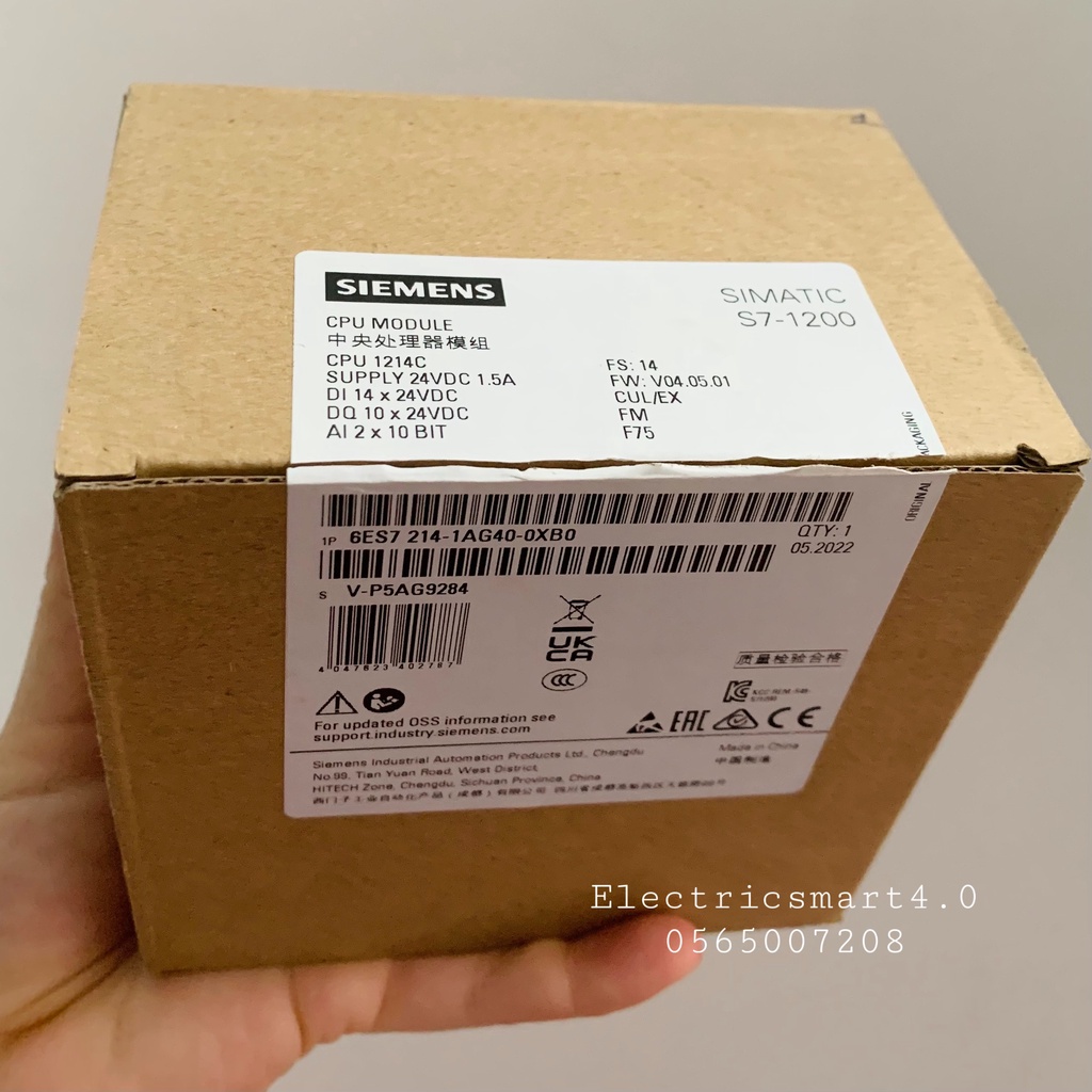 PLC S7 1200 CPU 1214C DCDCDC 6ES7214-1AG40-0XB0