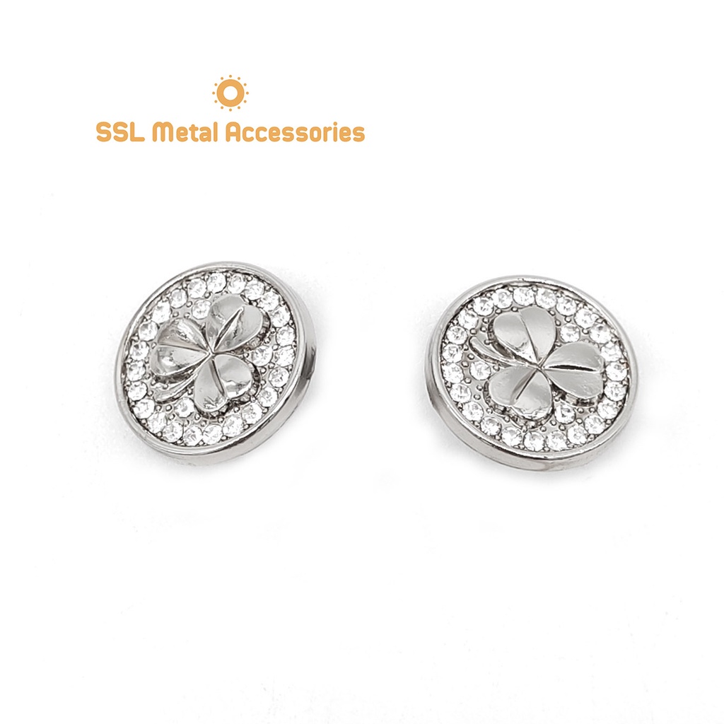 Set 10 Cúc áo nút áo kim loại thời trang dành cho váy đầm, áo sang trọng Alloy Button 225115, #ssl_accessories