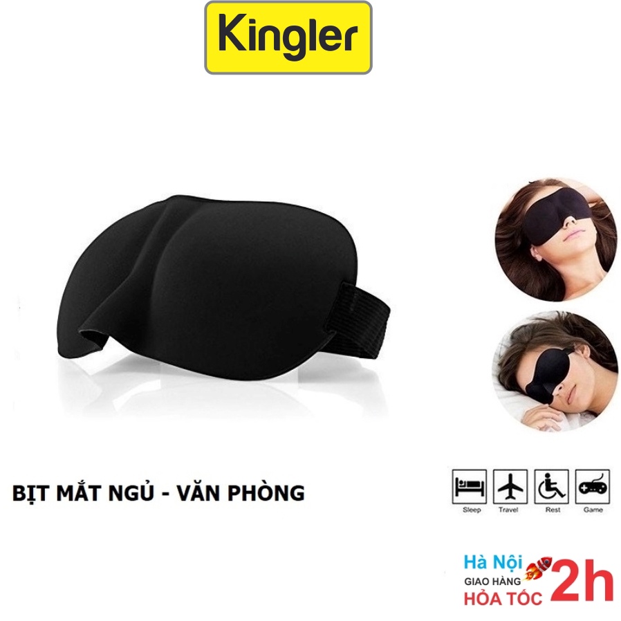 Che Mắt - Kingler, Mặt Nạ Ngủ 3D Nam Nữ Thoáng Khí Và Mềm Mại, Tiện Dụng Ngủ Trưa Văn Phòng, Trên Xe Ôtô - 5130