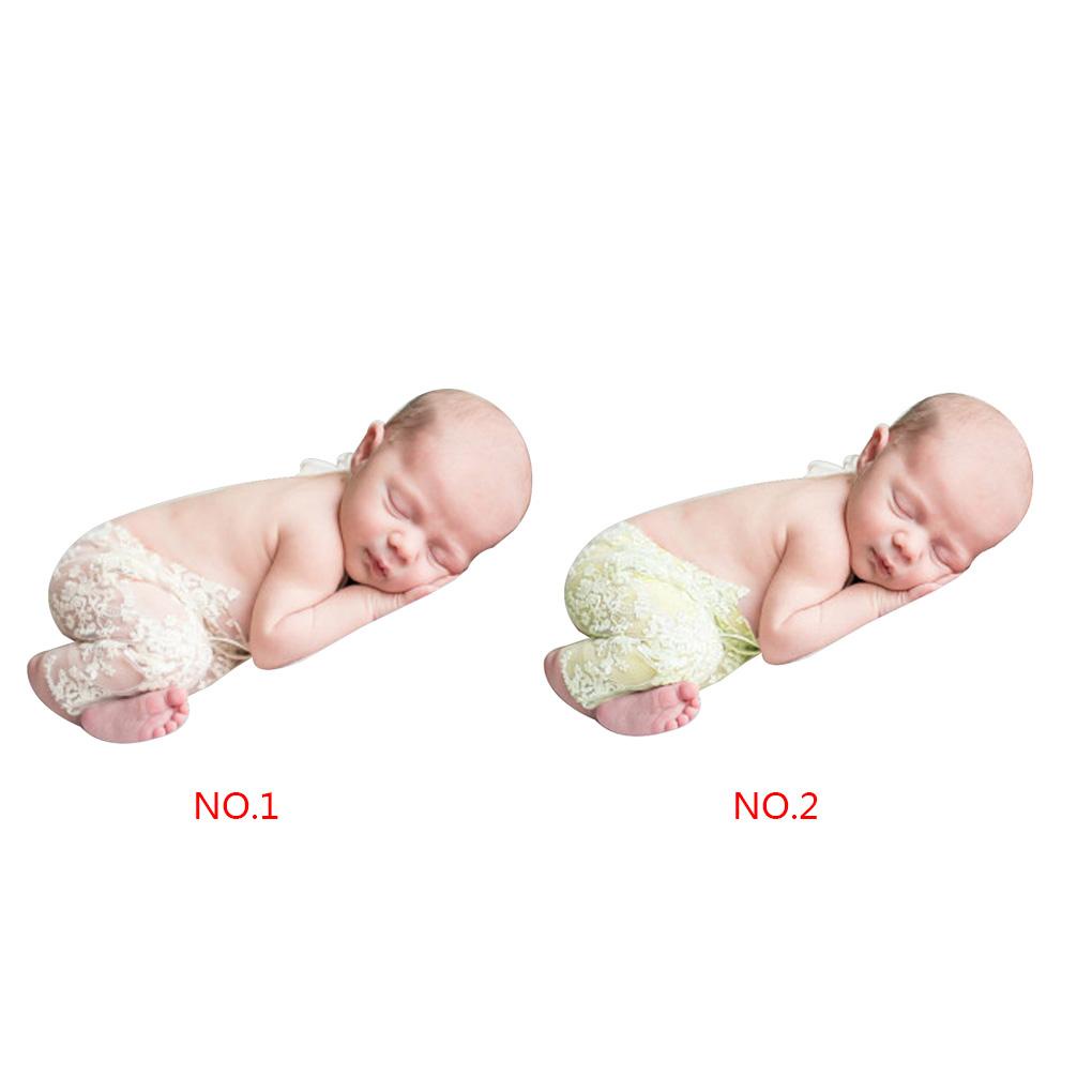 Bộ Áo Liền Quần Phối Ren Thêu Hoa + Băng Đô Xinh Xắn Chụp Ảnh Cho Bé Gái Sơ Sinh