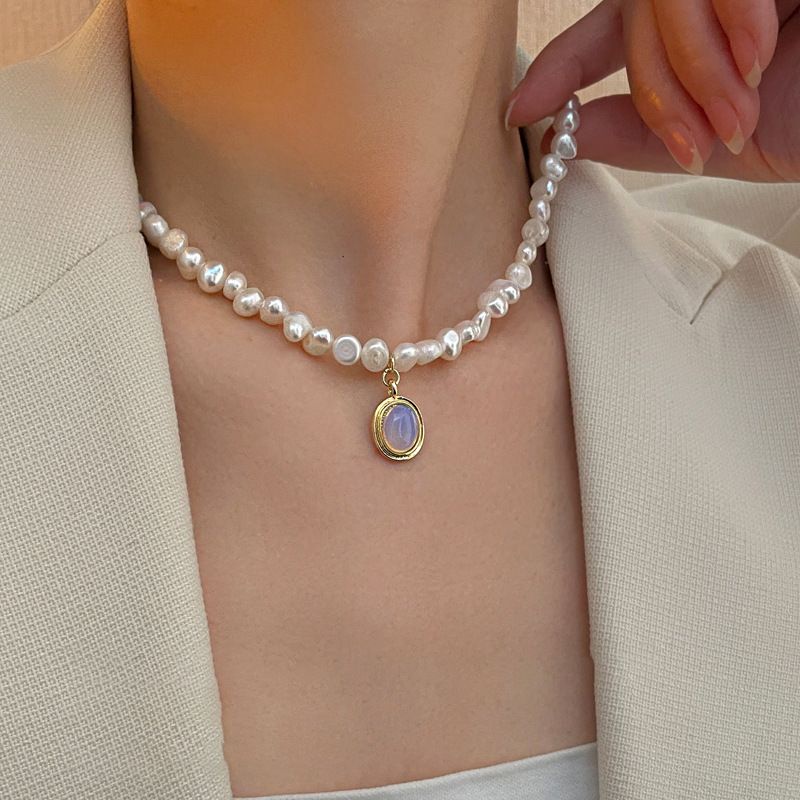 Dây chuyền nữ ngọc trai nhân tạo- Vòng cổ nữ hạt trai nhân tạo xinh đẹp thanh lịch Zaza accessories