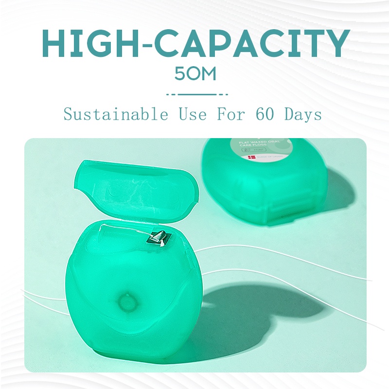 MEYARN Chỉ nha khoa chăm sóc răng miệng mạnh mẽ 50 mét có thể rút di động