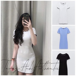 Váy Zara trắng auth new full tag size S
