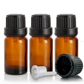 (BAO SỈ) Vỏ chai thủy tinh nâu 10ml (nắp đen+ nhỏ giọt)
