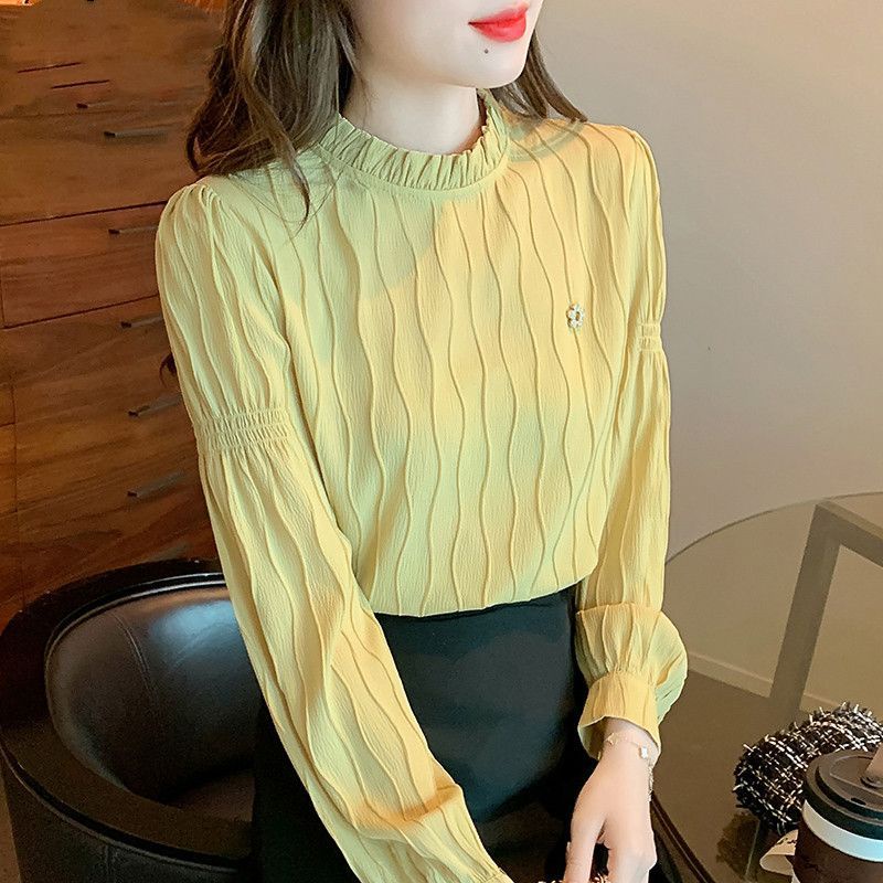 Áo Sơ Mi Chiffon Tay Dài Thời Trang Mùa Thu Dành Cho Nữ