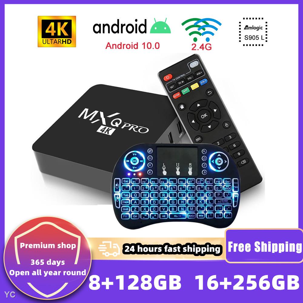 Đầu TV Box MXQ 4K 5G Android 10.1 Phiên BảN Hd 2.4GHz ChấT LượNg Cao KèM Phụ KiệN