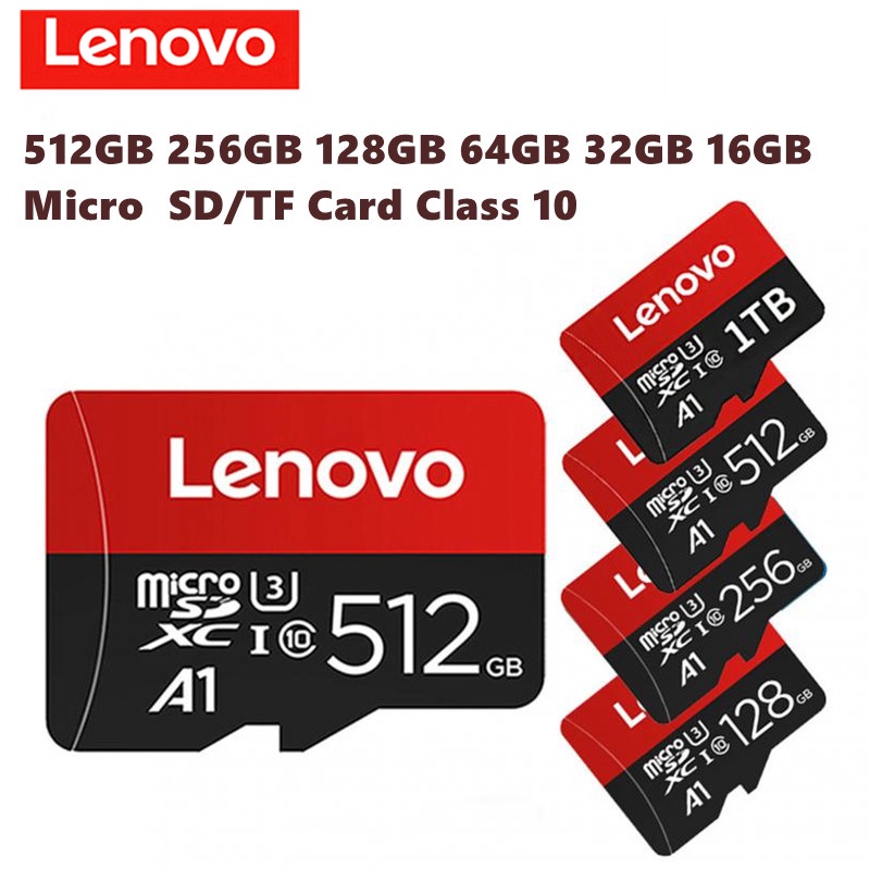 LENOVO Thẻ Nhớ Micro SD / TF 512GB 128GB 64GB 32GB 512H 256GB 128GB 64GB Chất Lượng Cao