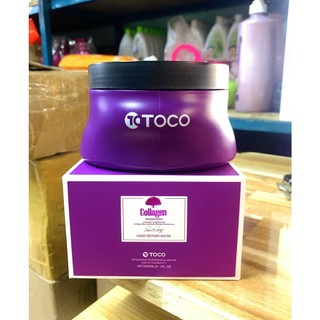 Kem hấp ủ tóc cao cấp toco collagen hair repair mask 600ml
