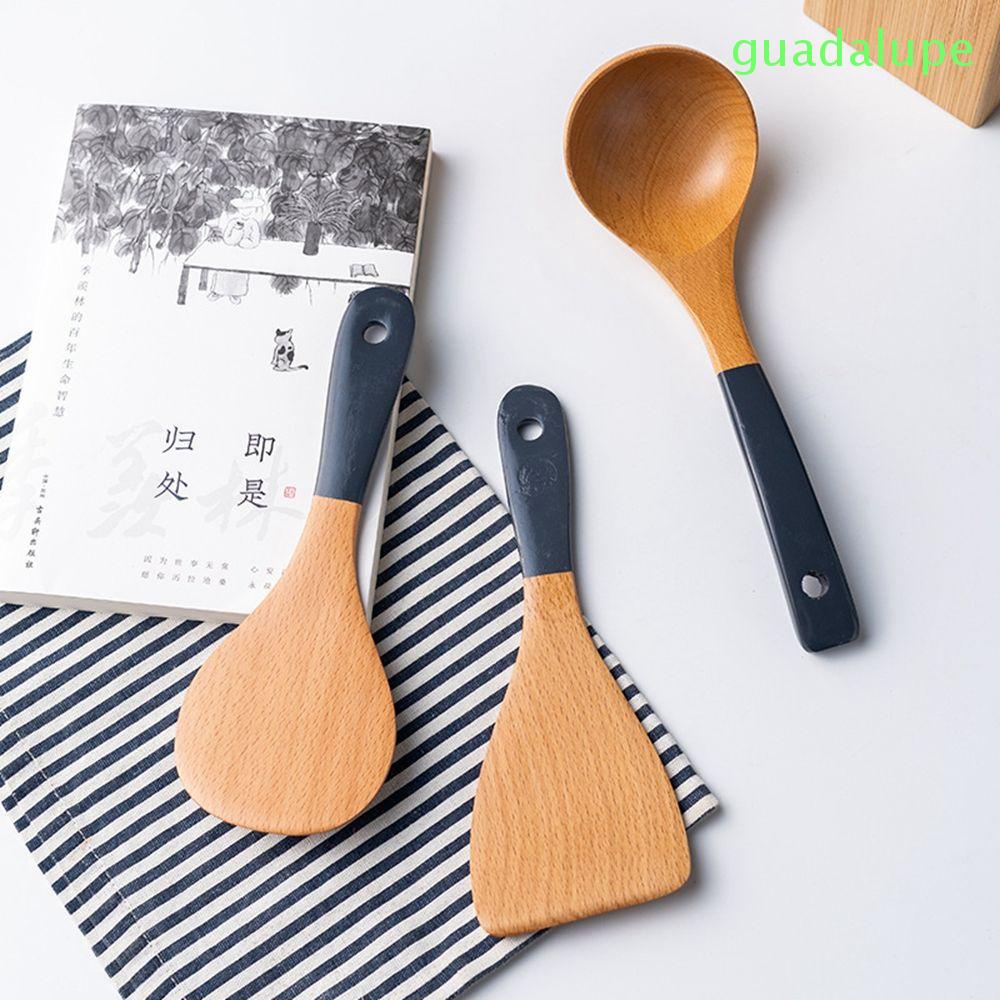 Vá Múc Cơm Bằng Gỗ Tự Nhiên Chống Dính Tiện Dụng Cho Nhà Bếp