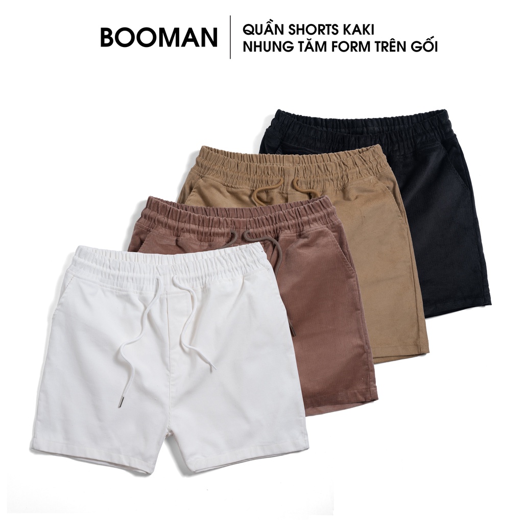 Quần short đùi nam Nữ chất liệu vải Nhung tăm form quần trên gối năng động thoải mái,tôn dáng anh em dễ phối đồ