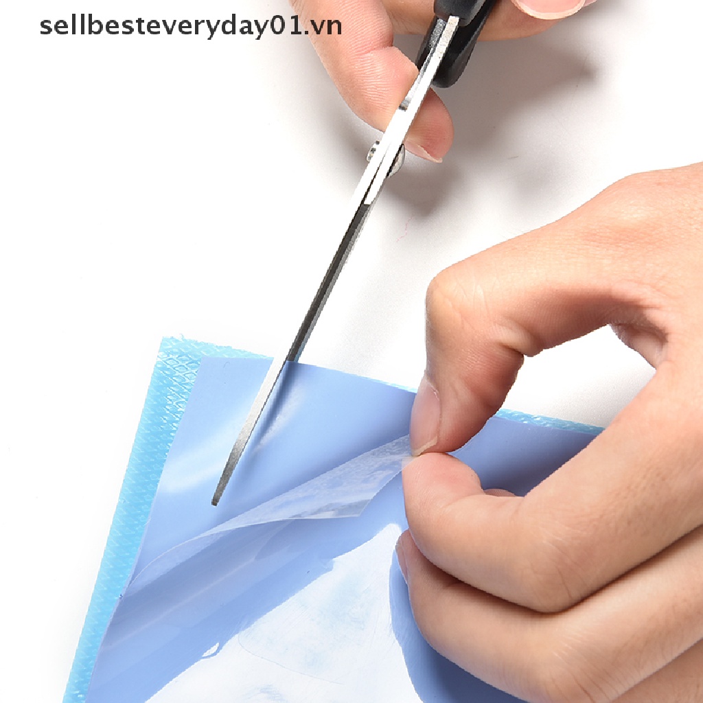 Tấm Tản Nhiệt Màu Xanh Dương 100mmx100mmx1mm Bằng Silicon Không Cắt Tiện Dụng