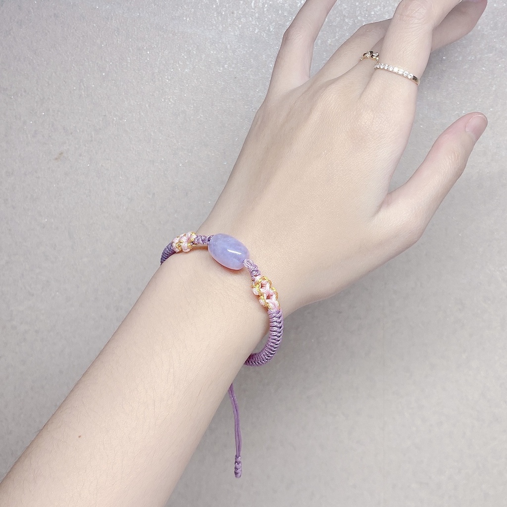 VÒNG TAY LU THỐNG ĐÁ THẠCH ANH TÍM