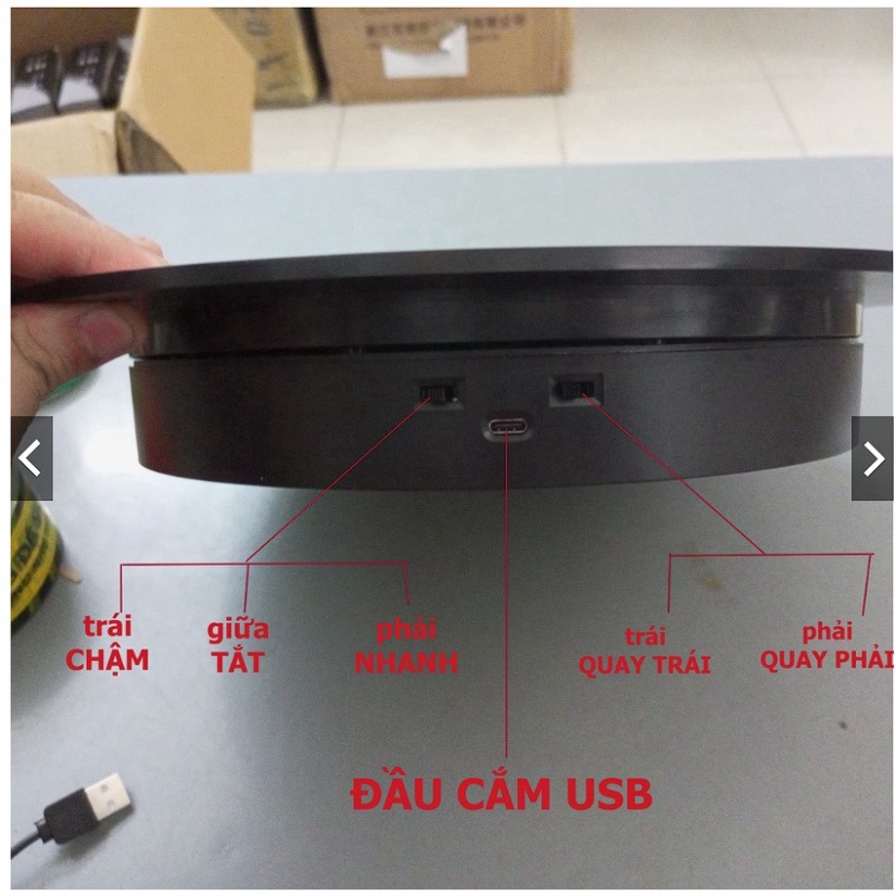 BÀN XOAY SẢN PHẨM 15CM 20cm 25cm 32cm, đế xoay hỗ trợ quay video, livestream, trang tri, quay mô hình dùng pin hoặc điện