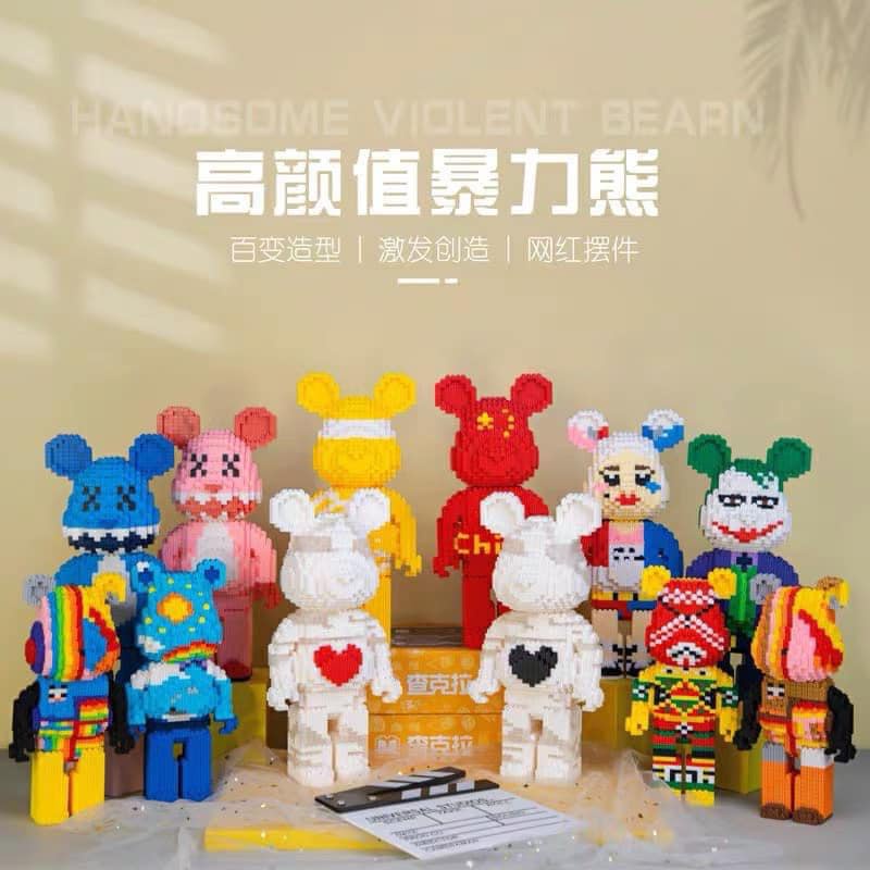 Lego size trung đồ chơi lắp ráp cho bé 1520 miếng đồ chơi xếp hình 3d hoạt hình dễ thương