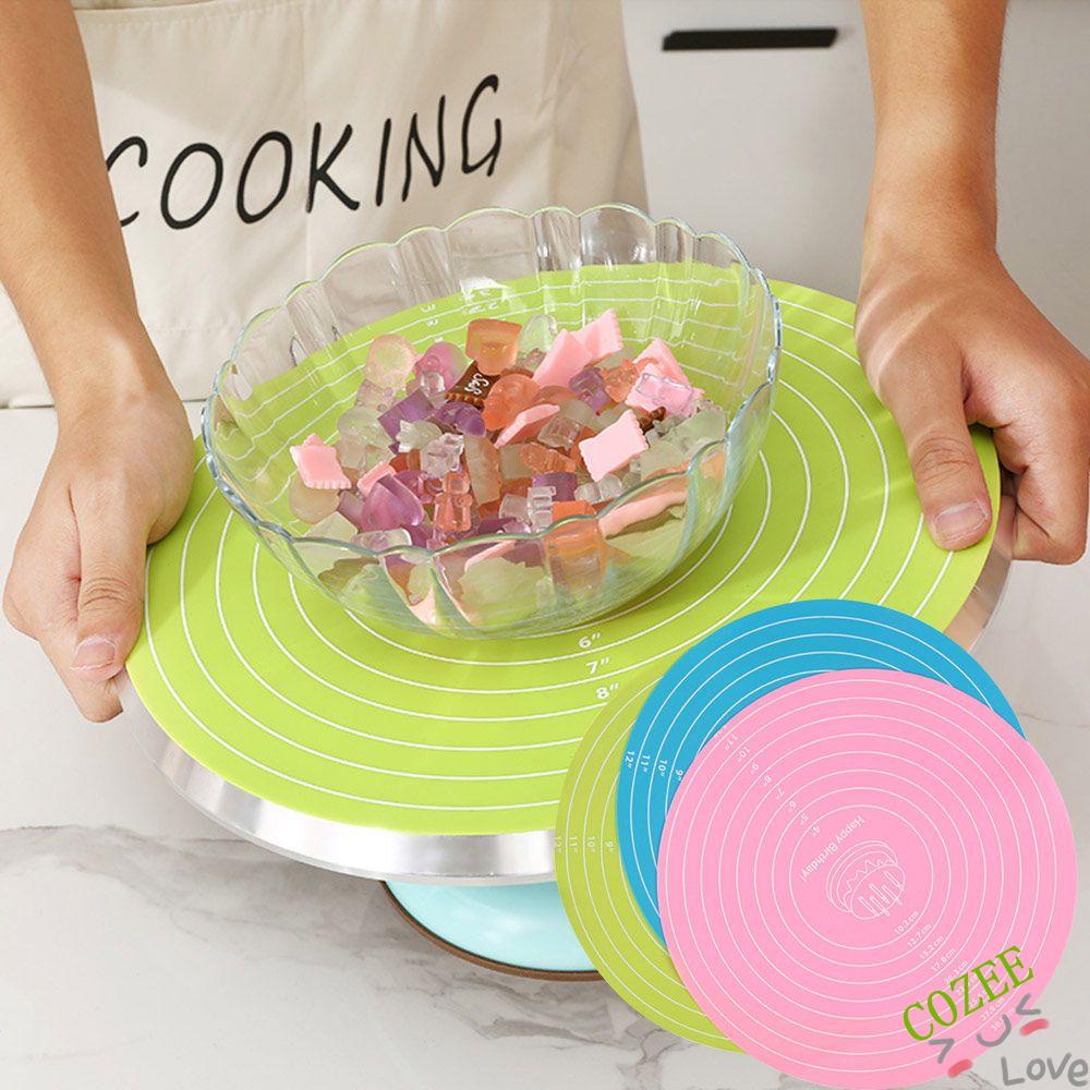 Bàn Xoay Làm Bánh Chịu Nhiệt Độ Cao 12inch Kèm Thước Đo Tiện Dụng