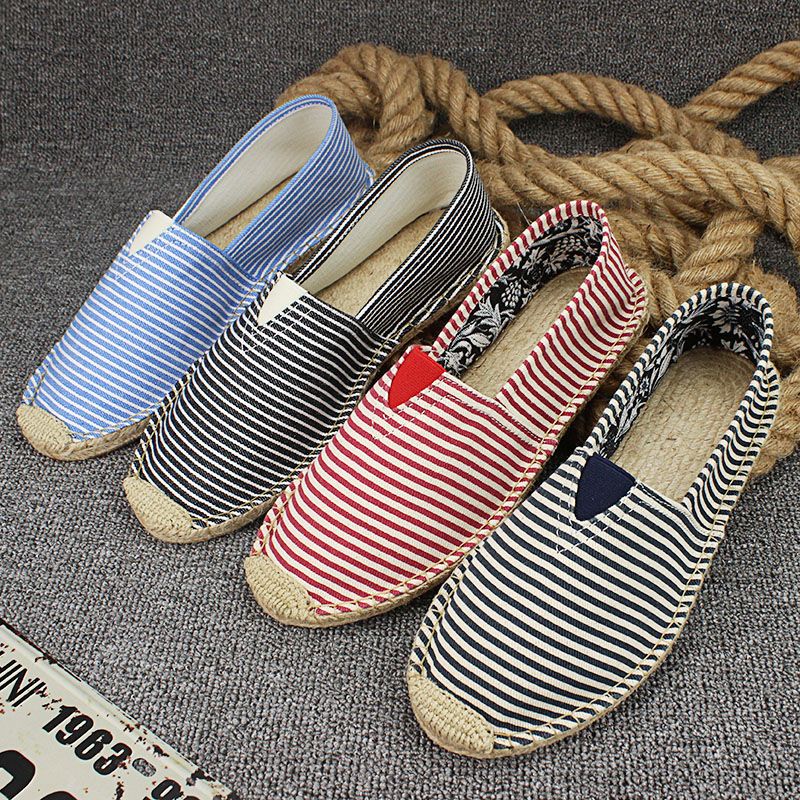 Giày Lười Vải Canvas Thời Trang Phong Cách Cho Nam