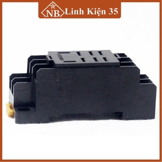 Đế Relay Omron 8P PTF-8A (chất liệu: nhựa đen cứng)