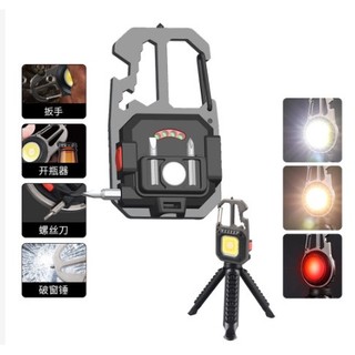 ĐÈN PIN MÓC KHOÁ KÈM TUA VÍT ĐA NĂNG LED SIÊU SÁNG CÓ CHÂN TRIPOD CAO CẤP (w5138)