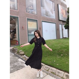 Đầm Eileen nút dài
