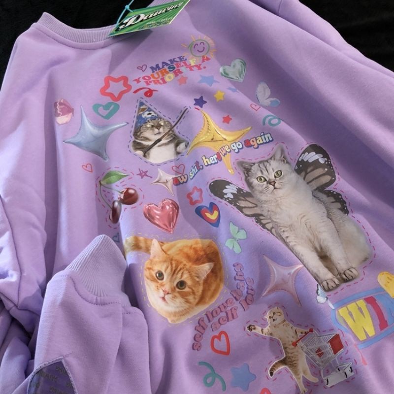 Áo sweater mèo Daiwing