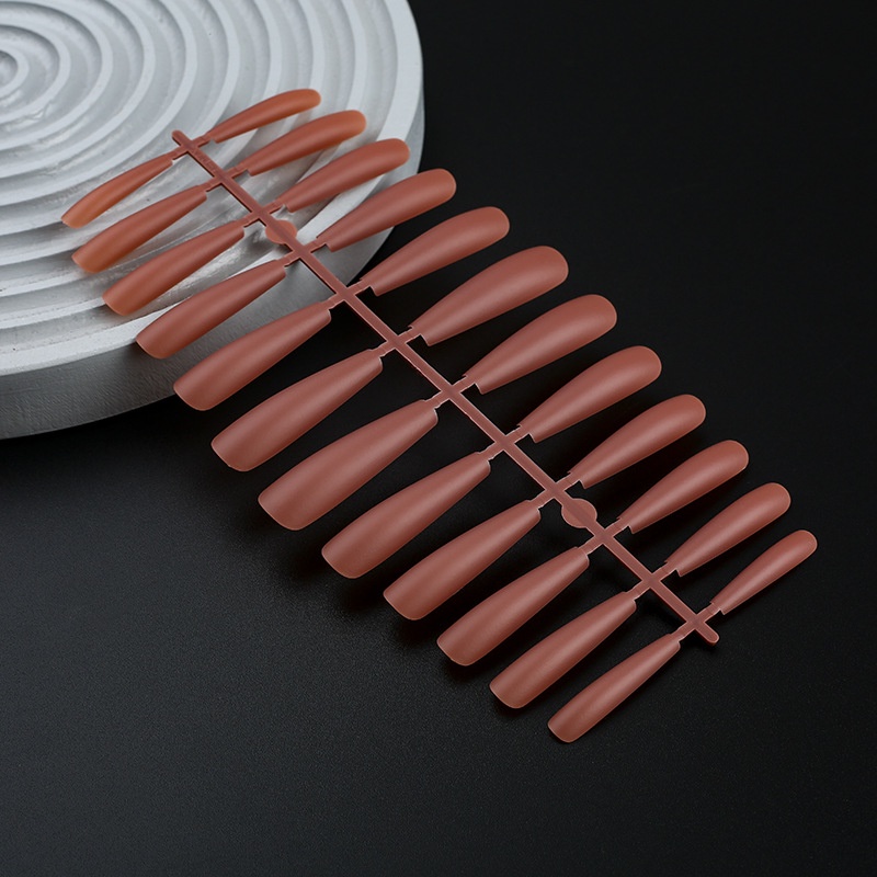 Set 24 Móng Tay Giả Màu Sắc Trơn Siêu Dài Size XXXL