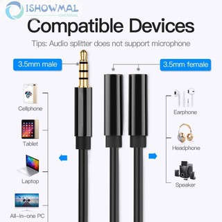 Vention dây cáp âm thanh chia 2 cổng aux tiện dụng