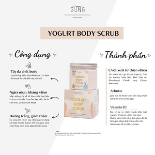 COMBO DƯỠNG TRẮNG. GIẢM THÂM YOGURT SCRUB