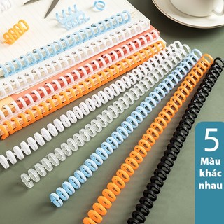  Binder thanh còng nhựa 12mm kẹp ruột sổ - tài liệu refill giấy làm Binder BÚT ĐẸP 