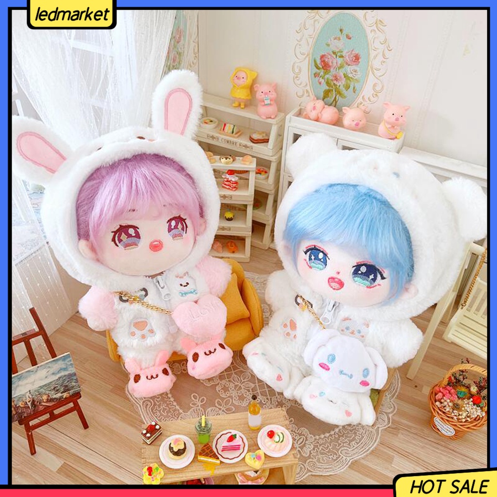 Gấu Bông Bộ Hai Giày Búp Bê Hình Thỏ Làm Việc Trang Trí Tinh Tế