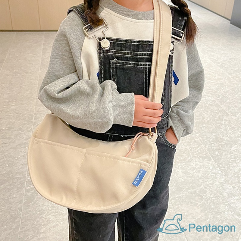 Túi Xách Đeo Vai Màu Trơn Sọc Ca Rô Cỡ Lớn Thời Trang Hàn Quốc Đáng Yêu Dành Cho Trẻ