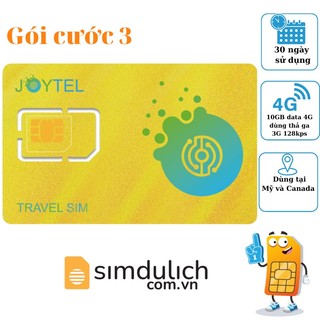Sim du lịch Mỹ, Canada - Sim data 4G, không giới hạn 3G