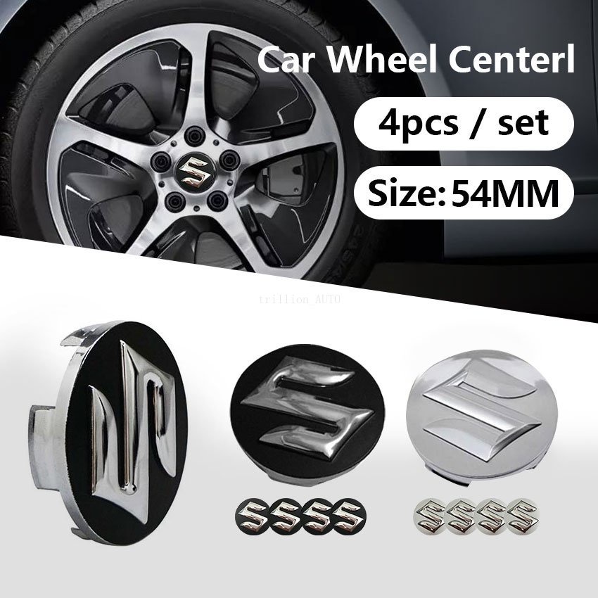 Bộ 4 Nắp Đậy Trục Bánh Xe Hơi Suzuki Swift SX4 3D 54MM