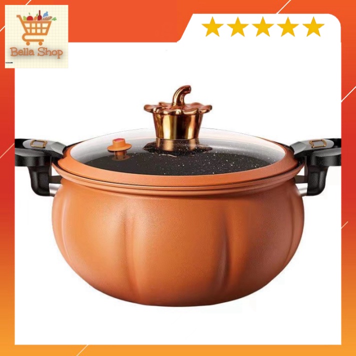 Nồi Áp Suất Bí Ngô Thông Minh Nồi Hầm 4in1 Đa Năng 6L , Hầm Gà, Cháo - Nồi Chiên, Xào, Nấu Lẩu, Nấu Cơm