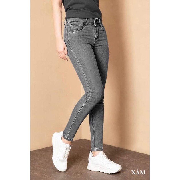 Quần Bò Nữ Cạp Cao- Quần Jean Bò Nữ Cạp Cao Tôn Dáng Chất Đẹp Có cỡ To Bigsize ( 40-75kg)-mã Bò Giấy