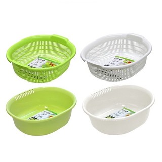 Rổ nhựa 5.3l hình oval sanada nhật bản