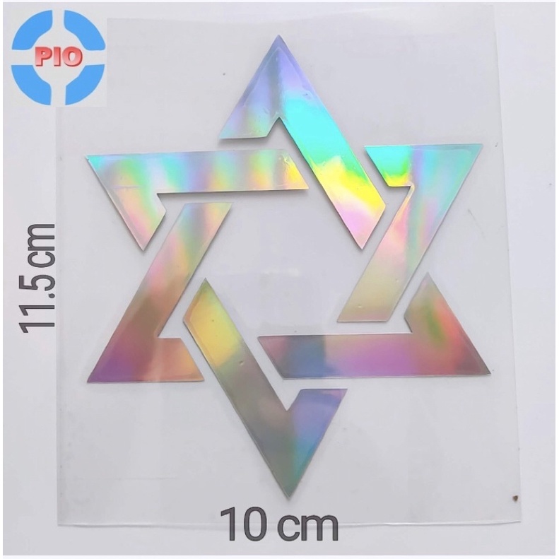 Tem Phản Quang Laser Cao Cấp Dán Xe Máy, Ô Tô, Mũ Bảo Hiểm, Chống Thấm Nước, Chống Bay Màu