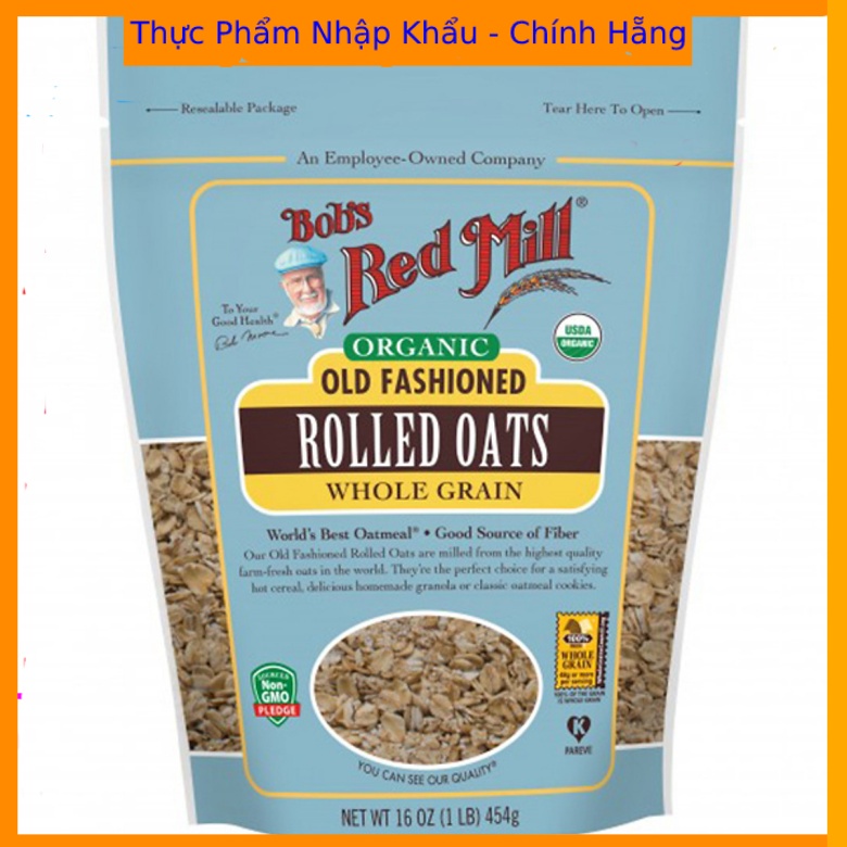 Yến Mạch Giảm Cân organic old fashioned Bob’s Red Mills Mỹ 454 gr