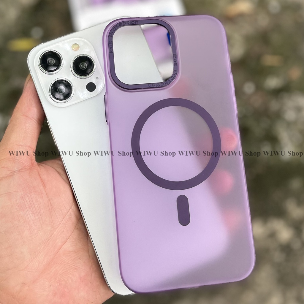 Ốp lưng nhám siêu mỏng WIWU Ultra Thin Slim Case cho Smart Phone IP 14 Pro Max , 14 Plus . Hỗ trợ sạc không dây