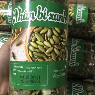 500g Hạt bí xanh sống/chín nhập khẩu hạt chắc mẩy