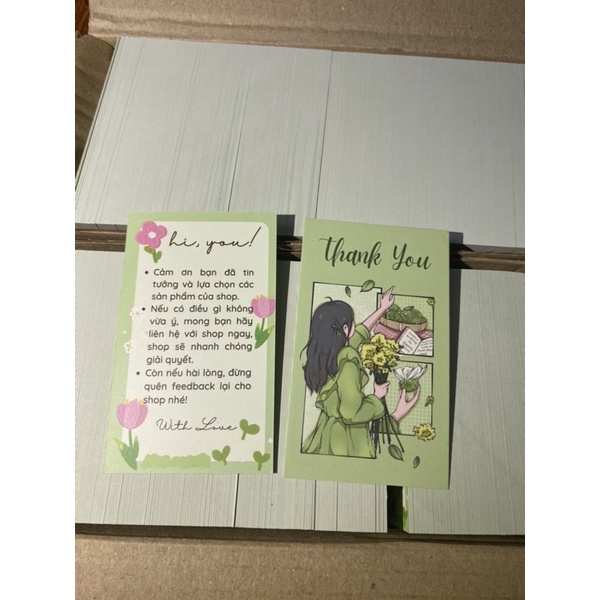CARD THANK YOU/ THIỆP CẢM ƠN CUTE BY KAYLIN