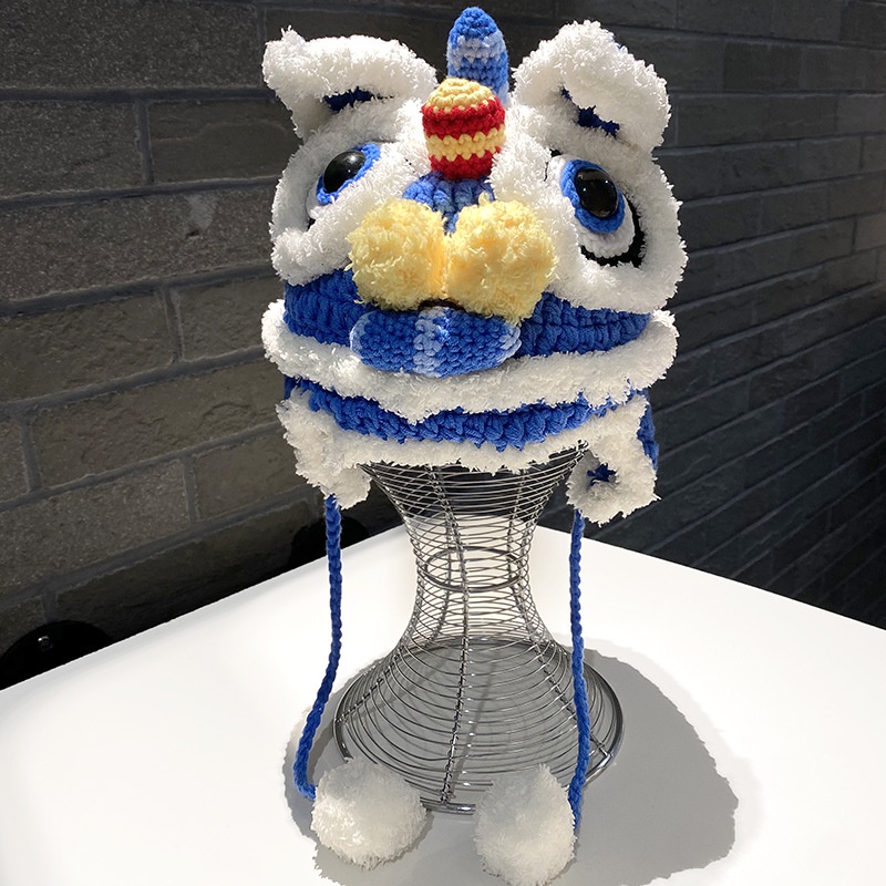 Mũ Len Hình Đầu Hổ Thời Trang Mùa Đông Cho Mẹ Và Bé