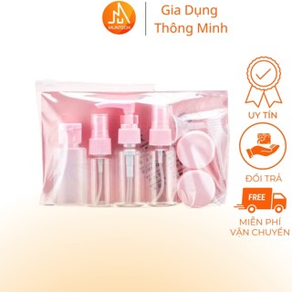 Bộ dụng cụ chiết mỹ phẩm đi du lịch 5 món Beiyin Tiện lợi mang đi du lịch -MUNTECH