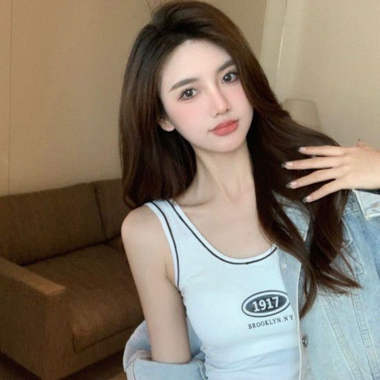 Jiashucheng Áo Dây Bằng Lụa Lạnh Có Đệm Ngực Thoáng Khí Hàng Bán Chạy Phong Cách Mới Cho Nữ