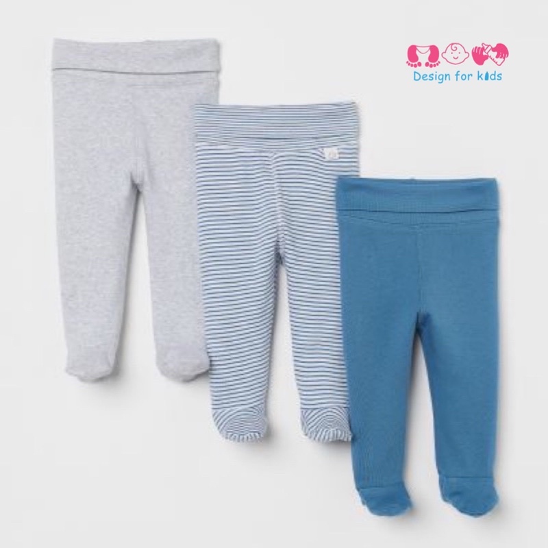 (Link 1) Quần dài cạp cao, quần liền tất hàng xuất HM vải cotton siêu mềm mịn cho bé trai và bé gái