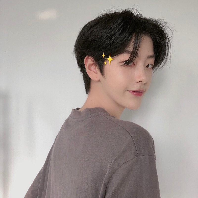 Tóc Giả Ngắn Thẳng Sợi Hóa Học Phong Cách Nhật Hàn Cho Nam