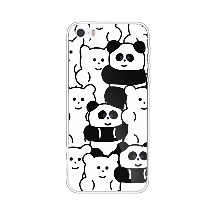 For iPhone 4 4S 5 5S se 6 6s silicone soft TPU phone back case