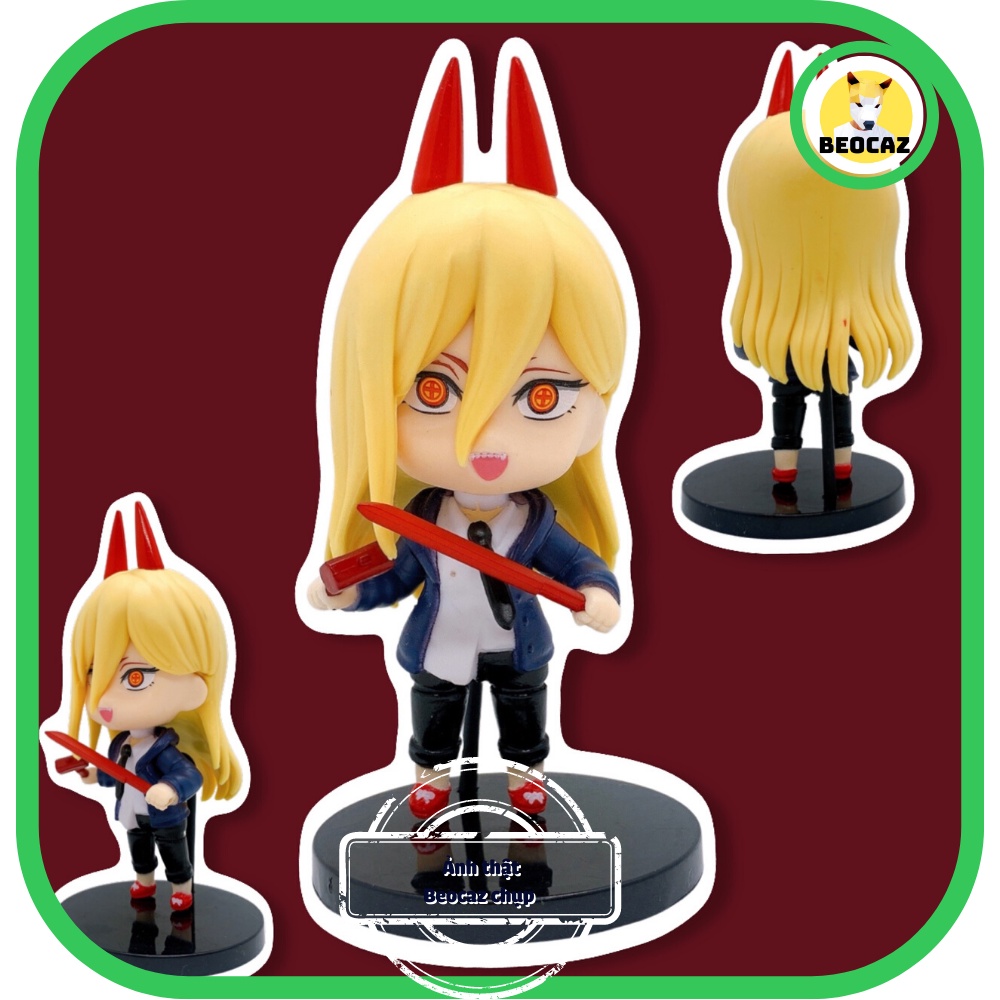 Mô hình Chainsaw Man Thợ săn qủy nhân vật Denji Power dễ thương quà tặng sưu tầm trang trí  Beocaz Tiệm đồ chơi Pochit