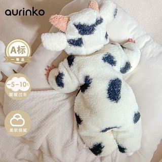 Đồ liền thân cho bé Quần áo trẻ sơ sinh và mùa đông quần áo bó bó phụ nữ và đàn ông con bò bò quần áo trẻ sơ sinh mặc quần áo bông bò